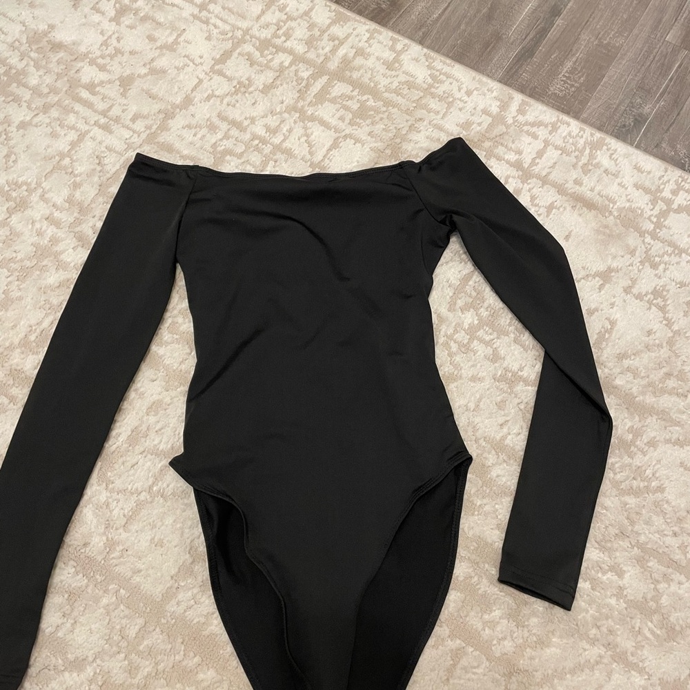 Black Long Sleeve women’s One Piece bodysuit